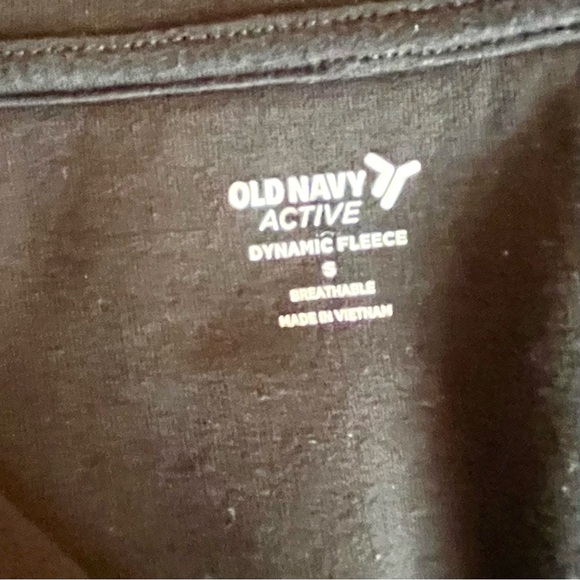 Old Navy 1/4 Zip Dynamic Pullover Fleece Black Small - Picture 7 of 8